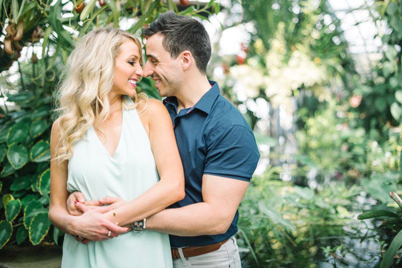 Conservatory of Flowers Engagement Photos by Shannon Rosan