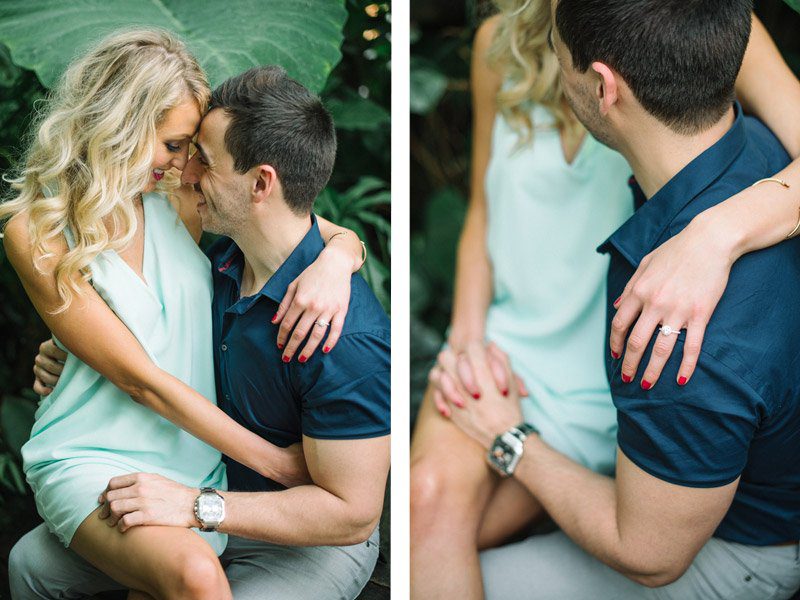 Conservatory of Flowers Engagement Photos by Shannon Rosan