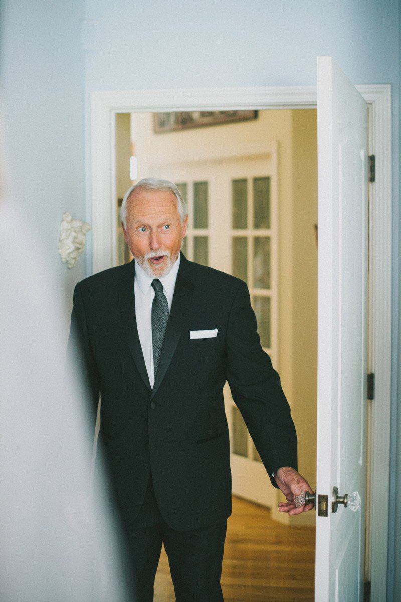 Dad First Look - Shannon Rosan Wedding Photography