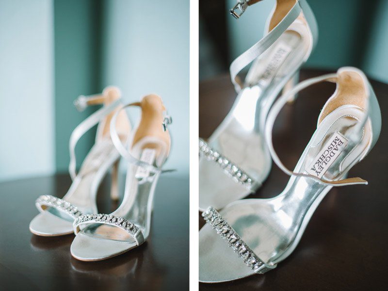 Badgley Mischka wedding shoes - Shannon Rosan Photography - rosanweddings.com
