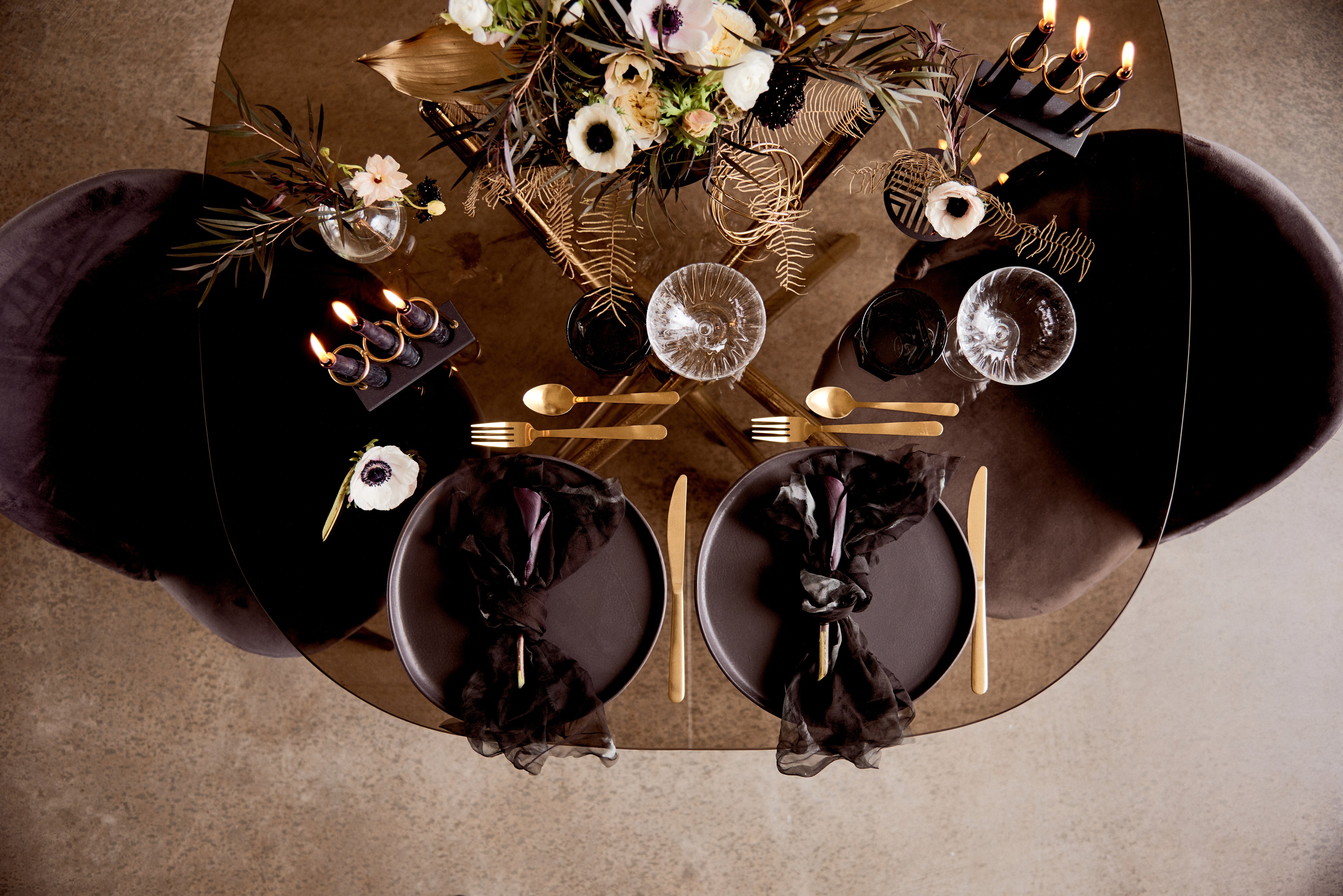 Elopement Inspiration - wedding table decorations