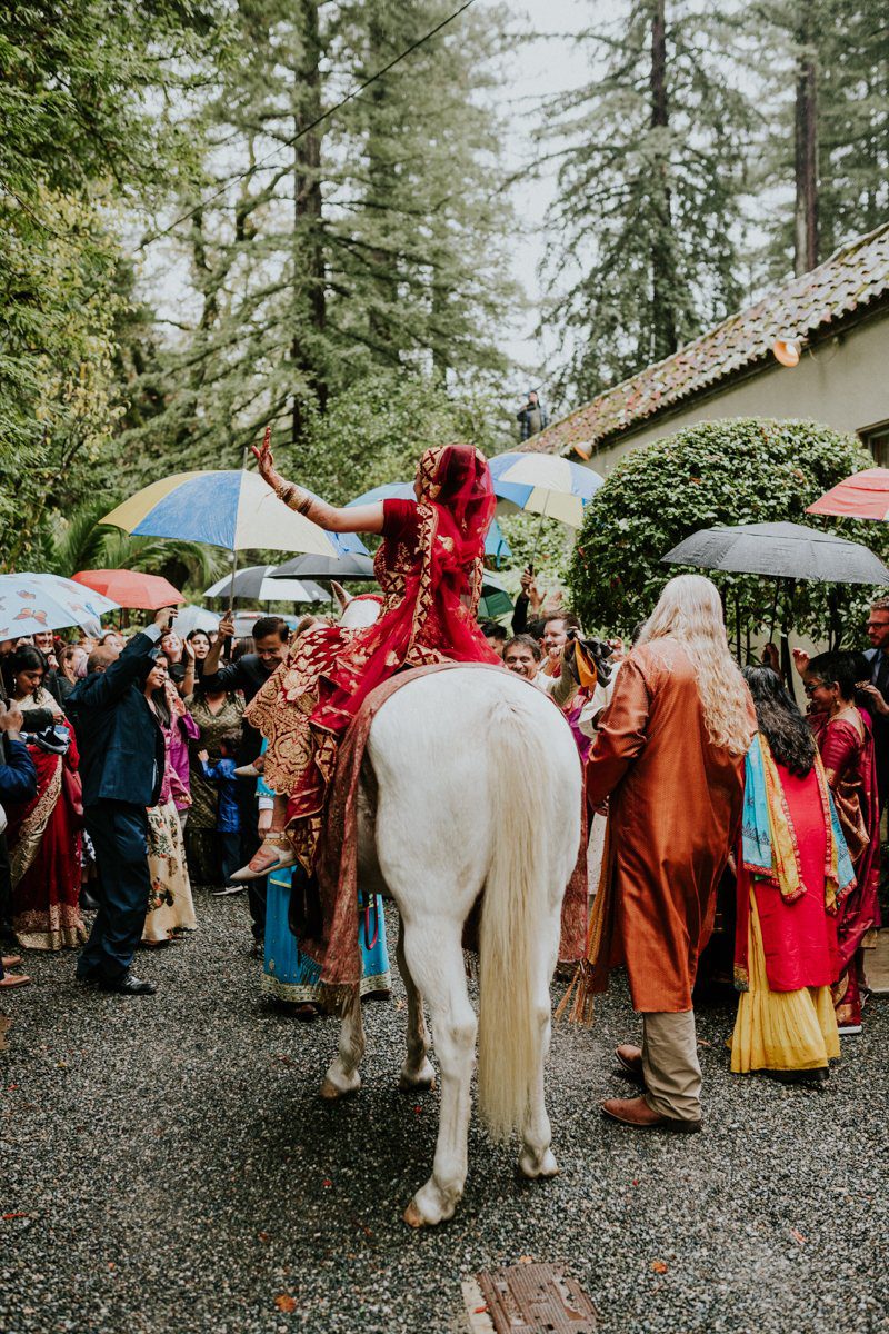 Deer Park Villa Wedding, Baraat with the Bride, Indian Wedding